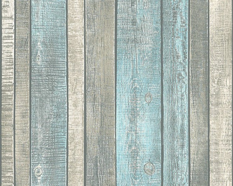 Vliesová tapeta 31993-2 modrá dřevěná prkna, dřevo / Tapety na zeď 319932 Wood´n Stone 2 (0,53 x 10,05 m) A.S.Création