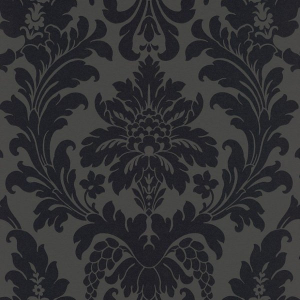 Luxusní vliesová tapeta 525458 zámecká, barokní černá / Vliesové tapety na zeď Vanity Fair (0,53 x 10,05 m) Rasch