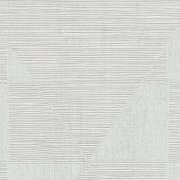 Vliesová tapeta geometrický vzor se strukturovaným povrchem, metalický efekt, kombinace šedé a bílé barvy - vliesová tapeta na zeď od A.S.Création