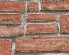 Vinylová tapeta červené cihly - jedna z nejoblíbejěnších tapet imitující přírodní materiály