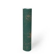 Vliesová tapeta zelená zlatá rustikální omítka 388321 / Tapety na zeď 38832-1 BOS - battle of style (0,53 x 10,05 m) A.S.Création