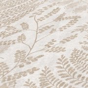 Vliesová tapeta béžovo-krémová, metalická rostliny 388302 / Tapety na zeď 38830-2 BOS - battle of style (0,53 x 10,05 m) A.S.Création