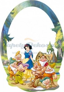 Samolepicí zrcadlová dekorace Disney Sněhurka DM2102 (15 x 21,5 cm) AG Design