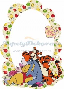 Samolepicí zrcadlová dekorace Disney Medvídek Pú DM2100