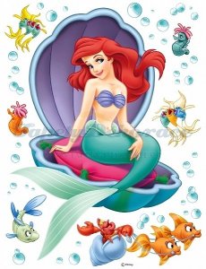 Samolepící dekorace Disney Ariel AGF00864 (85 x 65 cm) Malá mořská víla AGF864