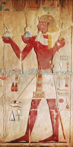 Vliesová fototapeta 1dílná / vliesové fototapety 1dílné na zeď Egyptské malby S113 (110 x 220 cm) Dimex + lepidlo GTV