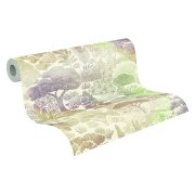 Vliesová tapeta krémové, šedé, zelené stromy (0,53 x 10,05 m) 791851 / Tapety na zeď 79185-1 PintWalls III A.S.Création
