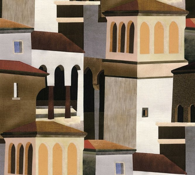 Vliesová tapeta středomořský motiv, hnědá, oranžová (0,53 x 10,05 m) 791871 / Tapety na zeď 79187-1 PintWalls III A.S.Création