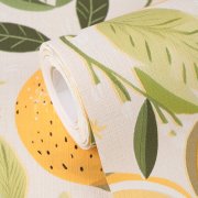 Vliesová tapeta žluté citrony, zelené listy (0,53 x 10,05 m) 791692 / Tapety na zeď 79169 -2 PintWalls III A.S.Création