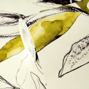 Vliesová tapeta zelená, černá, bílá, vzor listy (0,53 x 10,05 m) 791875 / Tapety na zeď 79187-5 PintWalls III A.S.Création