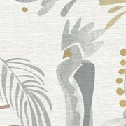 Vliesová tapeta béžová, zlatá, tropické rostliny, ptáci 388984 / Tapety na zeď 38898-4 House of Turnowsky (0,53 x 10,05 m) A.S.Création