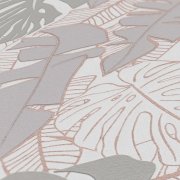 Vliesová tapeta džungle, banánové listy, šedá, metalická 389053 / Tapety na zeď 38905-3 House of Turnowsky (0,53 x 10,05 m) A.S.Création