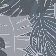 Vliesová tapeta džungle, banánové listy, modrá, šedá,metalická 389052 / Tapety na zeď 38905-2 House of Turnowsky (0,53 x 10,05 m) A.S.Création