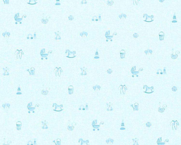 Dětská vliesová tapeta 35854-2 modrá / Vliesové tapety na zeď 358542 Dimex 2020 (0,53 x 10,05 m) A.S.Création