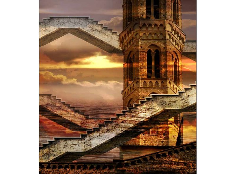 Vliesová fototapeta Éterická věž 225 x 250 cm + lepidlo zdarma / MS-3-0265 vliesové fototapety na zeď DIMEX