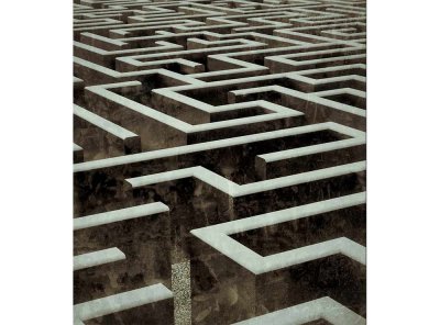 Vliesová fototapeta 3D labyrint 225 x 250 cm + lepidlo zdarma / MS-3-0279 vliesové fototapety na zeď DIMEX