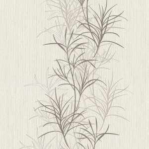 Vliesová tapeta béžová, hnědá, bílá, perleťová, rostliny 536010 Aldora III / tapety na zeď #ROCKNROLLE (0,53 x 10,05 m) Rasch