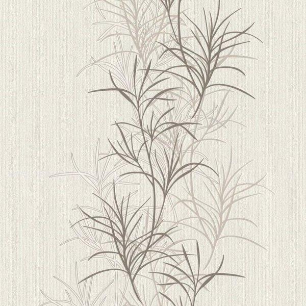 Vliesová tapeta béžová, hnědá, bílá, perleťová, rostliny 536010 Aldora III / tapety na zeď #ROCKNROLLE (0,53 x 10,05 m) Rasch