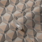 Vliesová 3D tapeta retro, béžová, krémová, šedá 387481 / Tapety na zeď 38748-1 Nara (0,53 x 10,05 m) A.S.Création
