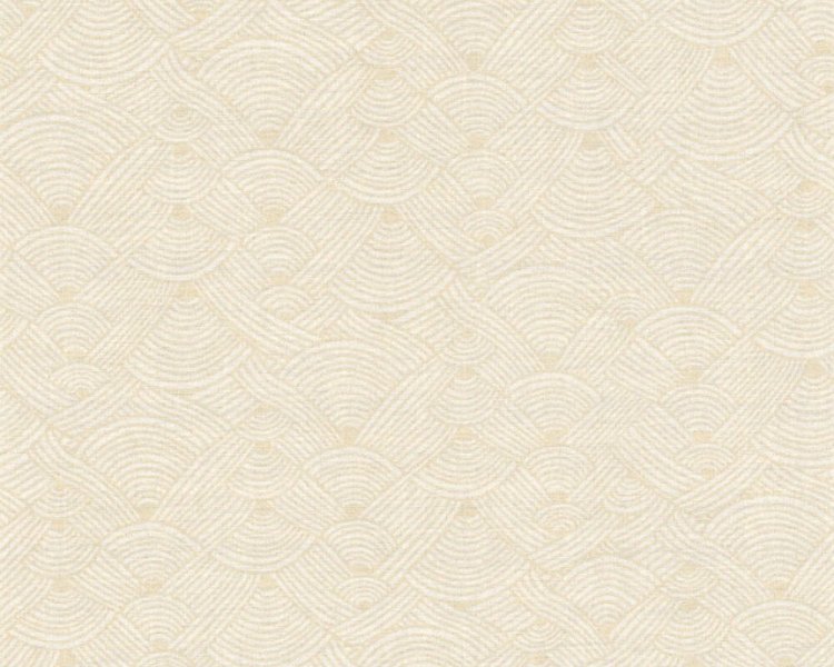 Vliesová tapeta etno, geometrický krémová, bílá 387424 / Tapety na zeď 38742-4 Nara (0,53 x 10,05 m) A.S.Création