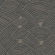 Vliesová tapeta etno, geometrický černá, šedá 387426 / Tapety na zeď 38742-6 Nara (0,53 x 10,05 m) A.S.Création