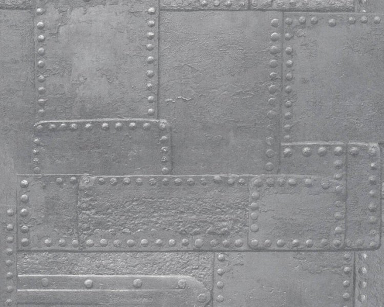 Vliesová 3D tapeta 36494-3 imitace železa, šedá / 3D tapety na zeď 364943 Il Decoro (0,53 x 10,05 m) A.S.Création