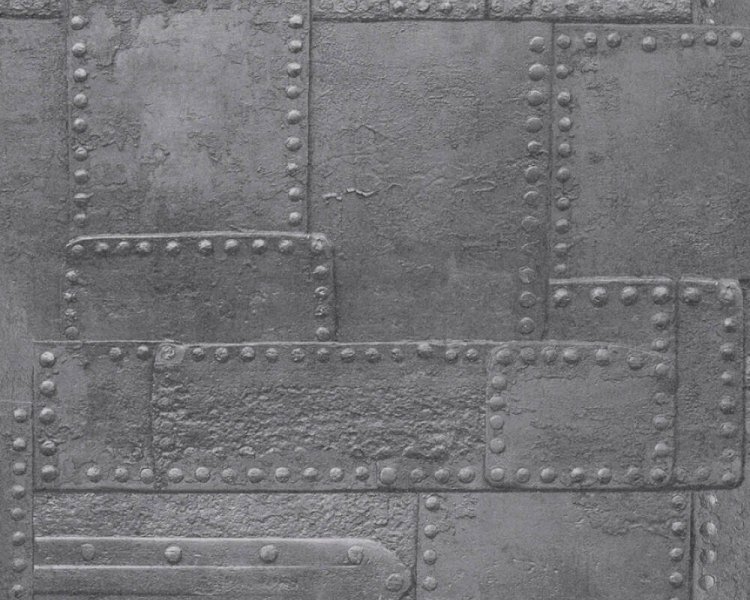 Vliesová 3D tapeta 36494-1 imitace železa, šedá / 3D tapety na zeď 364941 Il Decoro (0,53 x 10,05 m) A.S.Création