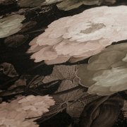 Moderní vliesová tapeta na zeď Květy, příroda, v neoklasicistním stylu z kolekce History of Art, kombinace barev růžová, červená, šedá, krémová, černá