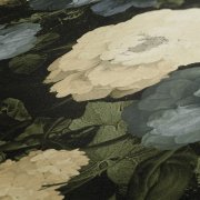 Moderní vliesová tapeta na zeď Květy, příroda, v neoklasicistním stylu z kolekce History of Art, kombinace barev modrá, zelená, krémová