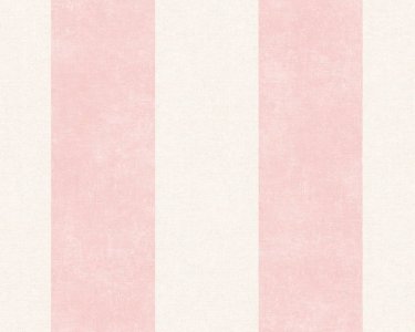 Vliesová tapeta 36718-4 růžové pruhy / Vliesové tapety na zeď 367184 Paradise Garden (0,53 x 10,05 m) A.S.Création