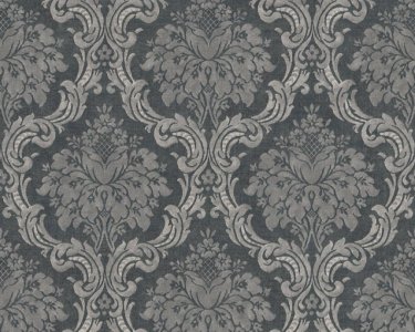 Vliesová tapeta 36716-6 barokní černá, šedá / Vliesové tapety na zeď 367166 Paradise Garden (0,53 x 10,05 m) A.S.Création