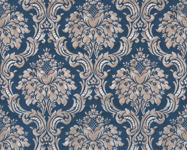 Vliesová tapeta 36716-7 barokní modrá, zlatá / Vliesové tapety na zeď 367167 Paradise Garden (0,53 x 10,05 m) A.S.Création