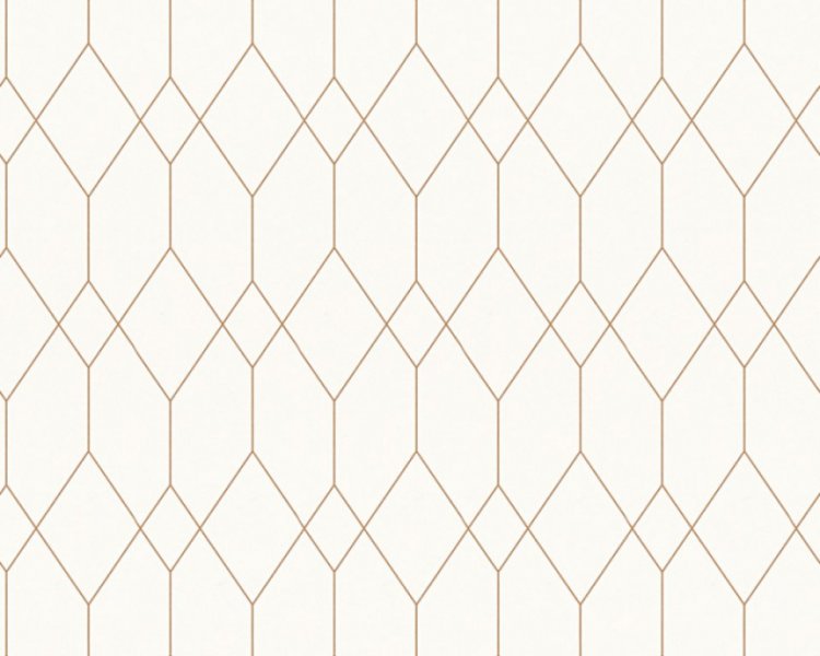 Papírová tapeta grafická bílá, zlatá 32792-1 / Tapety na zeď 327921 Esprit 12 (0,53 x 10,05 m) A.S.Création