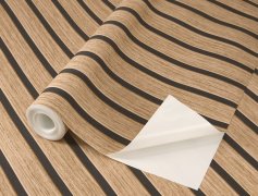 Samolepicí tapeta hnědé dřevěné lamely 0,53 x 6 m / Tapety na zeď 370102 Rasch