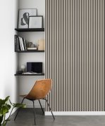 Samolepicí tapeta Lenny černé a bílé pruhy 0,53 x 6 m / Tapety na zeď 372120 Rasch