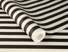 Samolepicí tapeta Lenny černé a bílé pruhy 0,53 x 6 m / Tapety na zeď 372120 Rasch