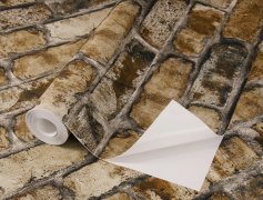 Samolepicí tapeta Clayton hnědá cihla 0,53 x 6 m / Tapety na zeď 371918 Rasch