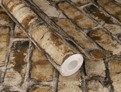 Samolepicí tapeta Clayton hnědá cihla 0,53 x 6 m / Tapety na zeď 371918 Rasch