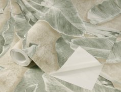 Samolepicí tapeta zelené banánové listy, 0,53 x 6 m / Tapety na zeď 371727 Rasch