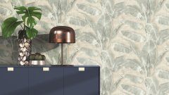 Samolepicí tapeta zelené banánové listy, 0,53 x 6 m / Tapety na zeď 371727 Rasch