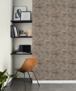 Samolepicí tapeta hnědo-šedý beton, stěrka 0,53 x 6 m / Tapety na zeď 371512 Rasch