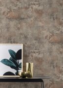 Samolepicí tapeta hnědo-šedý beton, stěrka 0,53 x 6 m / Tapety na zeď 371512 Rasch