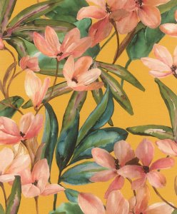 Samolepicí tapeta Magnolia, květy Magnolie v akvarelovém vzhledu  0,53 x 6 m / Tapety na zeď 371130 Rasch