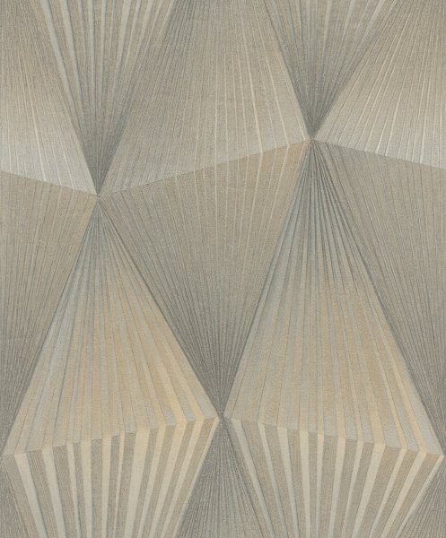 Samolepicí tapeta Cairo, geometrický 3D motiv, béžová, šedá 0,53 x 6 m / Tapety na zeď 370706 Rasch