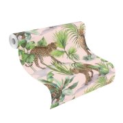 Samolepicí tapeta Savanna, oáza s leoprdem  0,53 x 6 m / Tapety na zeď 370409 Rasch