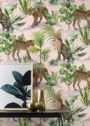 Samolepicí tapeta Savanna, oáza s leoprdem  0,53 x 6 m / Tapety na zeď 370409 Rasch