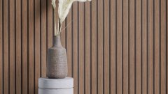 Samolepicí tapeta Echo, hnědé dřevěné lamely 0,53 x 6 m / Tapety na zeď 370119 Rasch