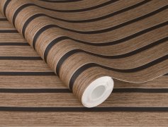 Samolepicí tapeta Echo, hnědé dřevěné lamely 0,53 x 6 m / Tapety na zeď 370119 Rasch