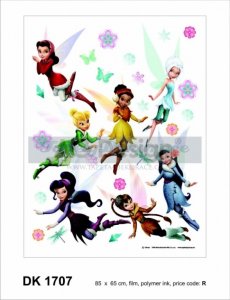 Samolepící dekorace 65x85cm na zeď Disney Fairies AGF1707 AG Design