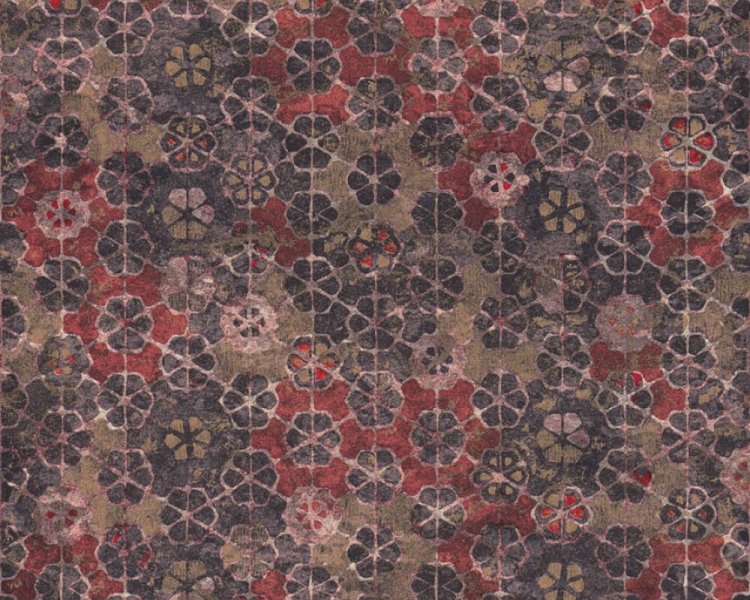 Vliesová tapeta 373913 červená, růžová, zlatá, geometrická, květy / Tapety na zeď 37391-3 New Walls (0,53 x 10,05 m) A.S.Création